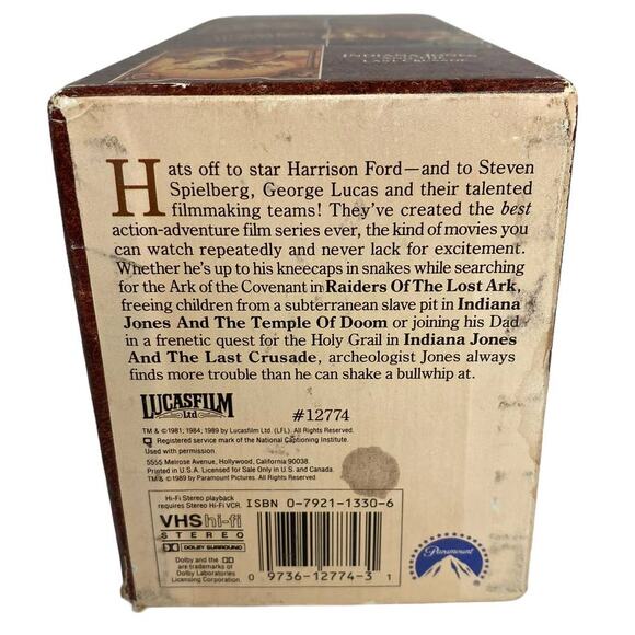 Indiana Jones VHS Bundle Box Set - Picture 6 of 15